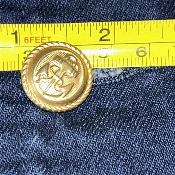 Vintage Unique Jacket From Don’t Stop Size Medium Denim & Velvet Missing Button - Picture 16 of 16